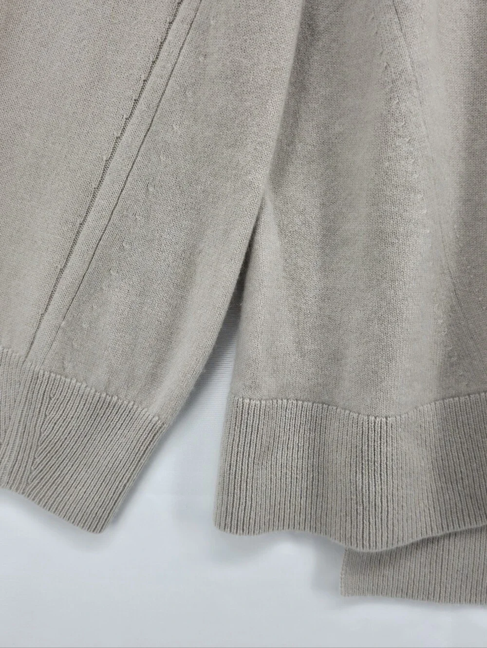 Rag & Bone 100% Cashmere Mock Neck Sweater Taupe Oversized Size Medium